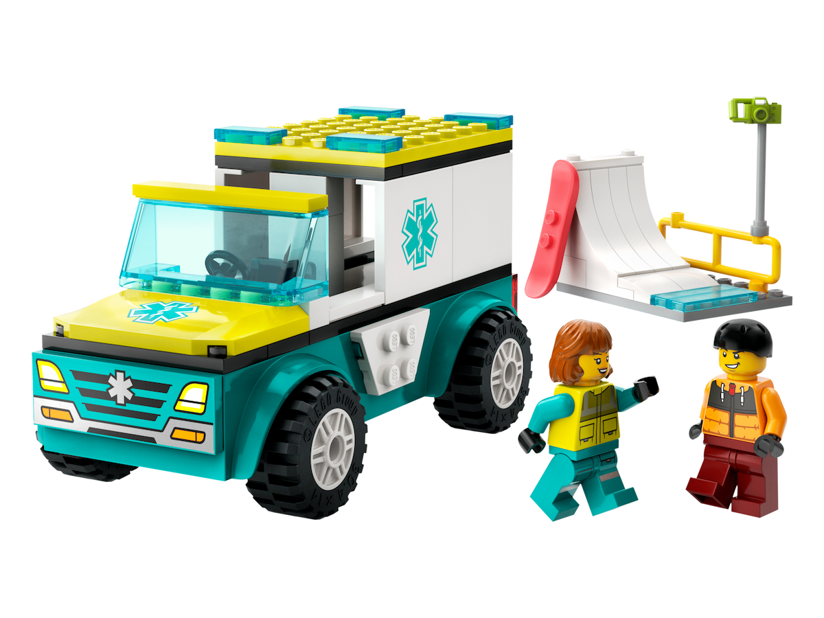 Emergency Ambulance and Snowboarder LEGO set (#60403-1)