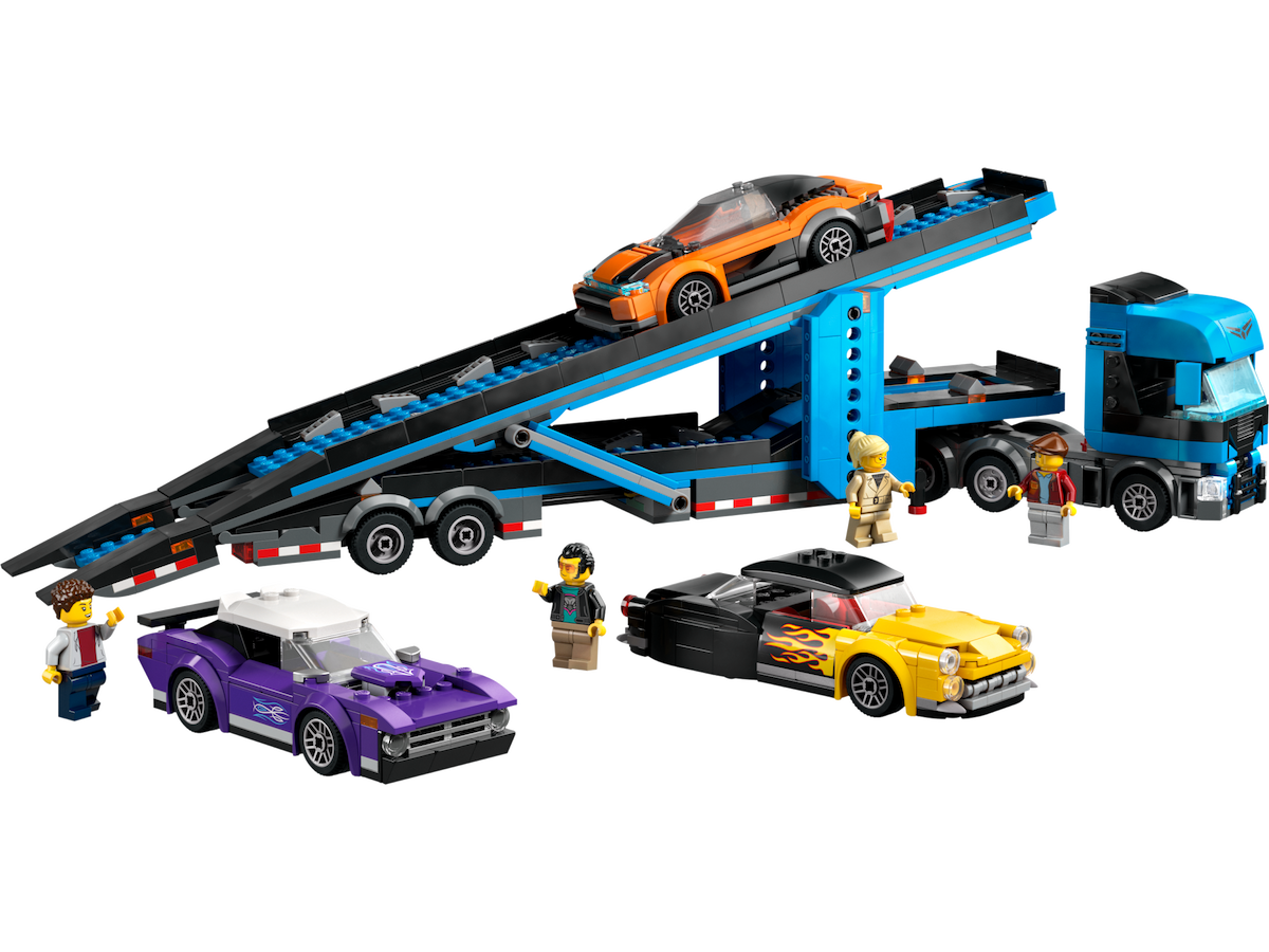 Car Transporter Truck with Sports Cars