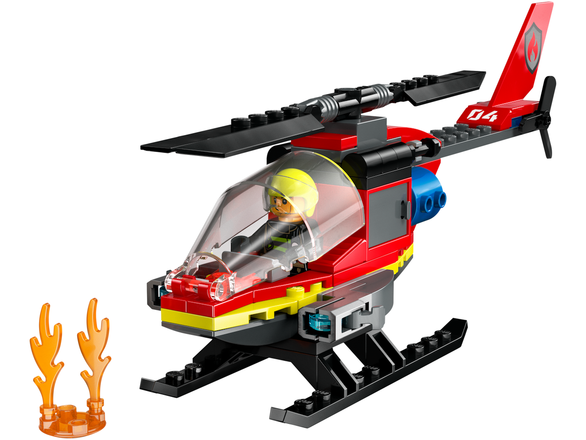 Fire Rescue Helicopter LEGO set (#60411-1)