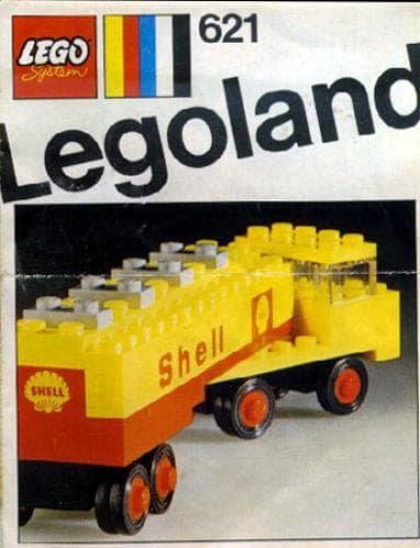 Shell Tanker Truck LEGO set (#621-2, 1970)