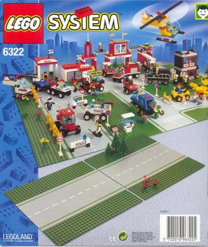 Straight Road Plates LEGO set (#6322-1)