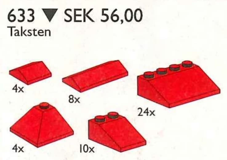Roof Tiles LEGO set (#633-1)