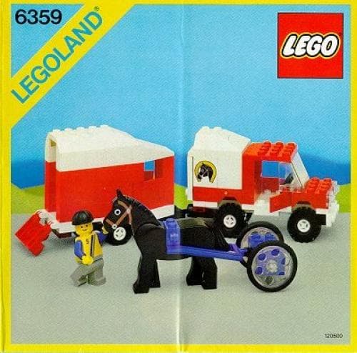 Horse Trailer LEGO set (#6359-1, 1986)