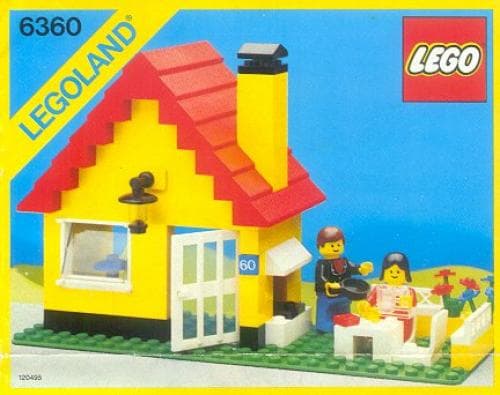 Weekend Cottage LEGO set (#6360-1, 1986)