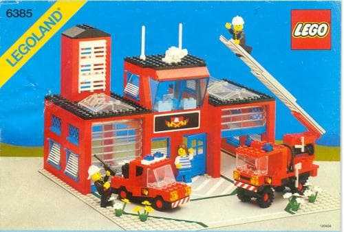 Fire House-I LEGO set (#6385-1, 1985)