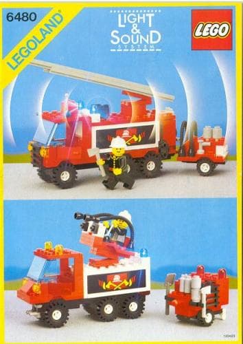 Hook and Ladder Truck LEGO set (#6480-1, 1986)