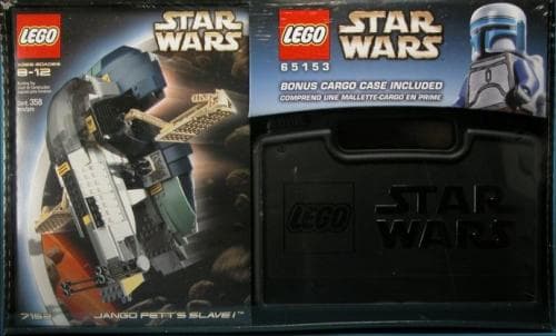 Jango Fett's Slave I with Bonus Carrying Case LEGO Star Wars set (#65153-1, 2002)
