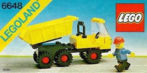 Dump Truck LEGO set (#6648-2, 1980)