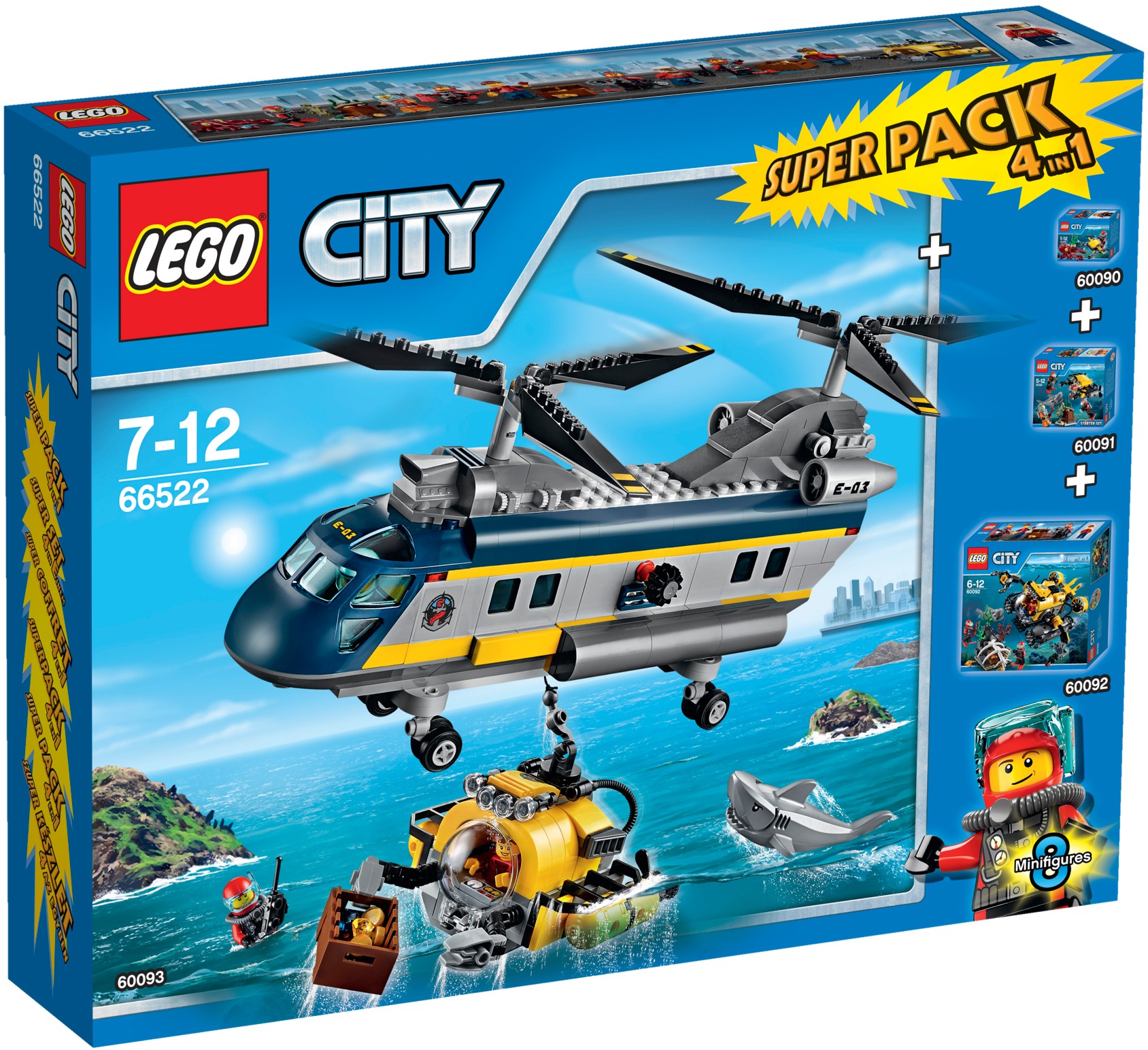 City Super Pack 4 in 1 LEGO City set (#66522-1, 2015)
