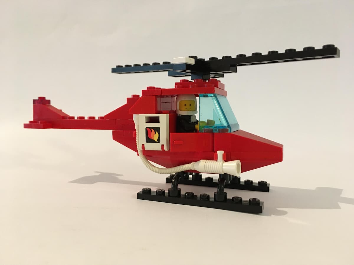 Fire Patrol Copter LEGO set (#6657-1, 1985)