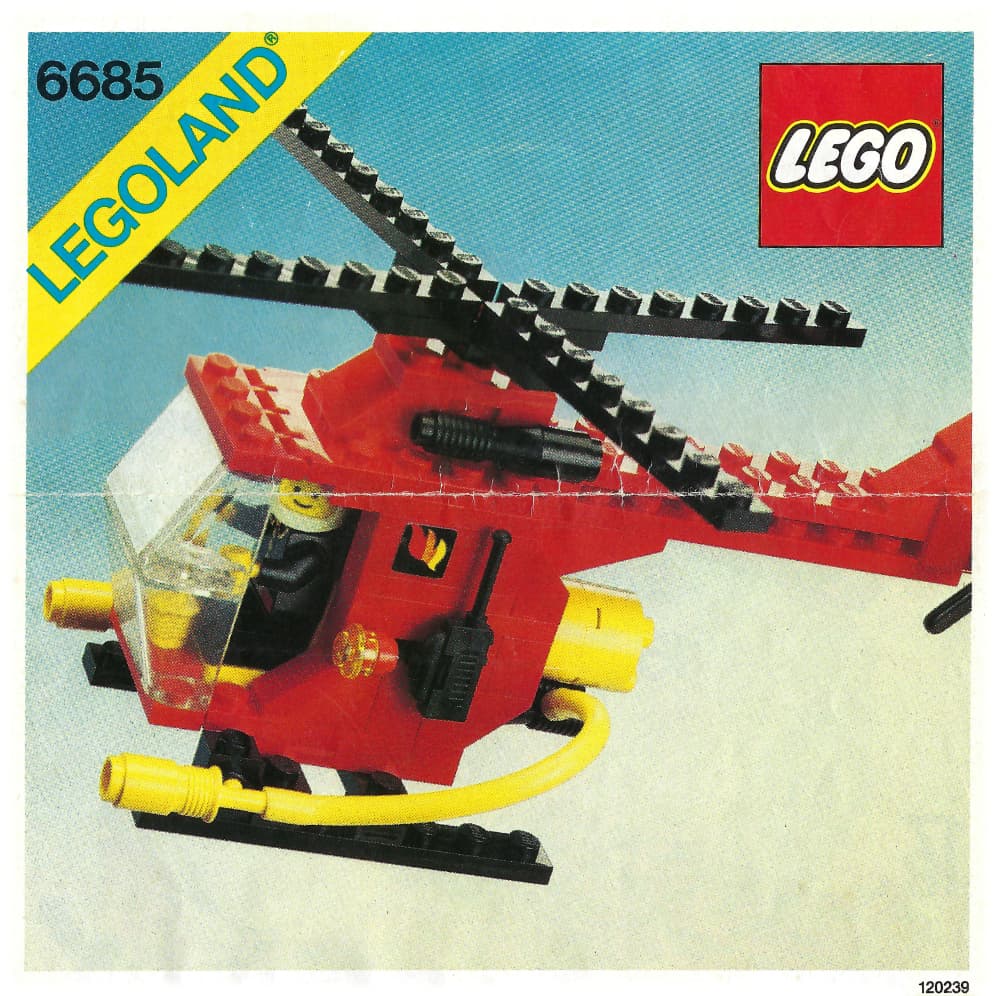 Fire Copter 1 LEGO set (#6685-1, 1982)