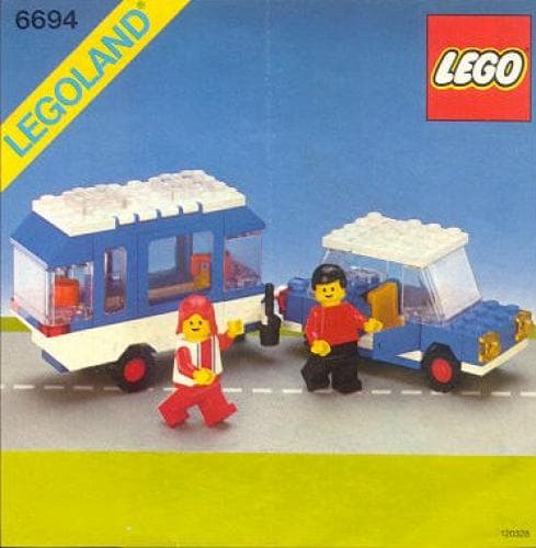 Car with Camper LEGO set (#6694-1)