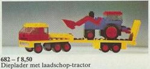 Low-Loader and Tractor LEGO set (#682-1)