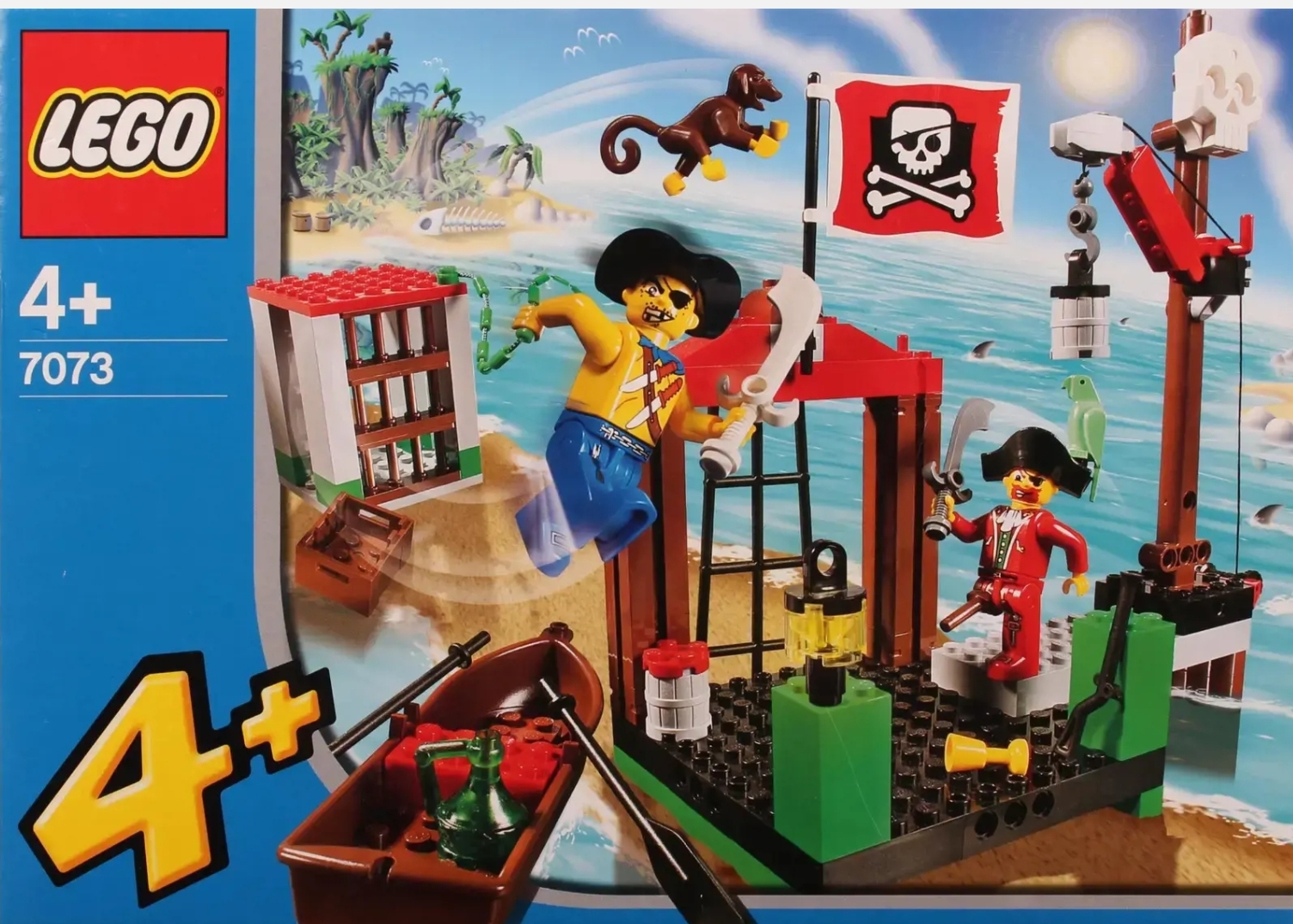 Pirate Dock LEGO set (#7073-1, 2004)