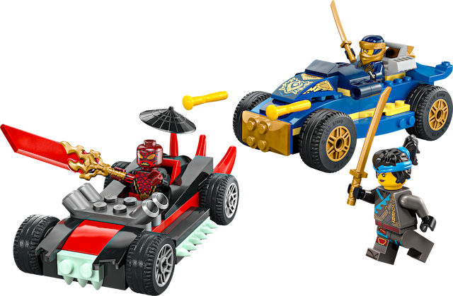 Kai and Ras's Car and Bike Battle