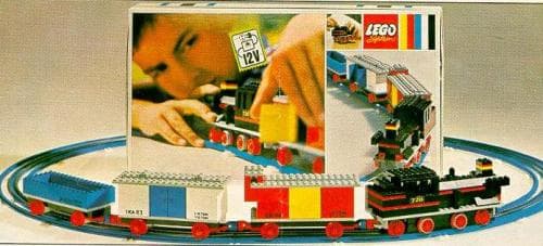 Train with 12V Electric Motor LEGO set (#720-2, 1969)