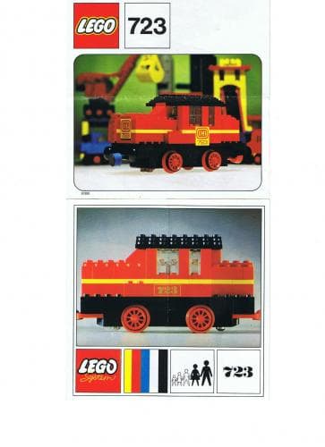 Diesel Locomotive LEGO set (#723-1, 1970)