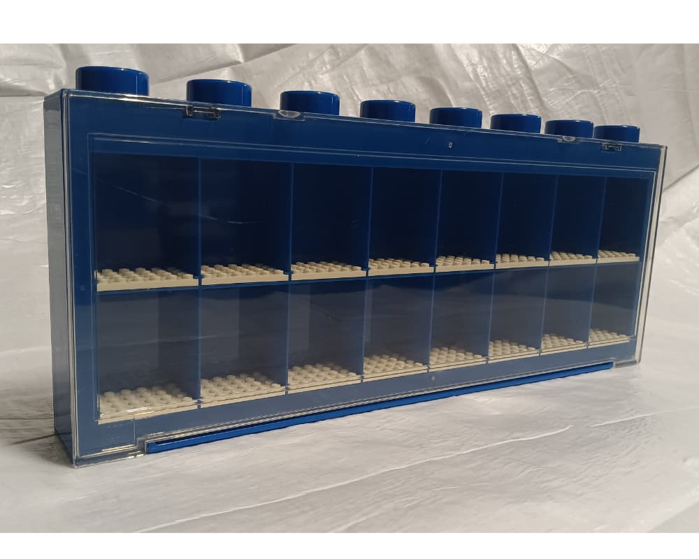 Minifigure Display Case Large Blue