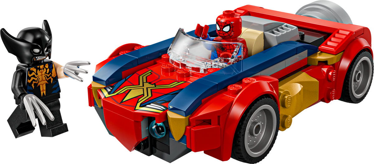 Spider-Man Car vs. Venomized Wolverine LEGO set (#76336-1)