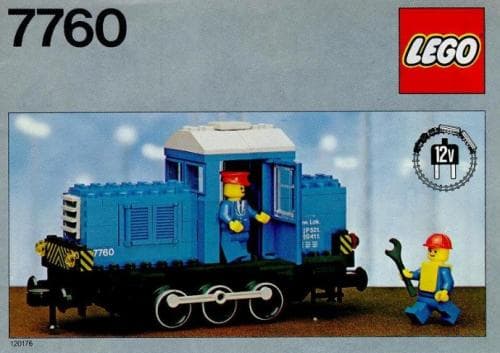 Diesel Shunter Locomotive LEGO set (#7760-1, 1980)