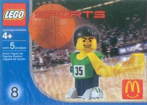 McDonald's Sports Set Number 8 - Green Basketball Player #35 LEGO set (#7918-1)