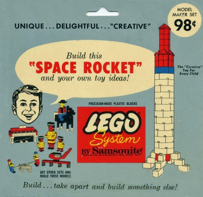 Space Rocket LEGO set (#801-3, 1964)