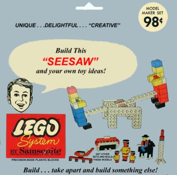 Seesaw LEGO set (#803-3, 1964)