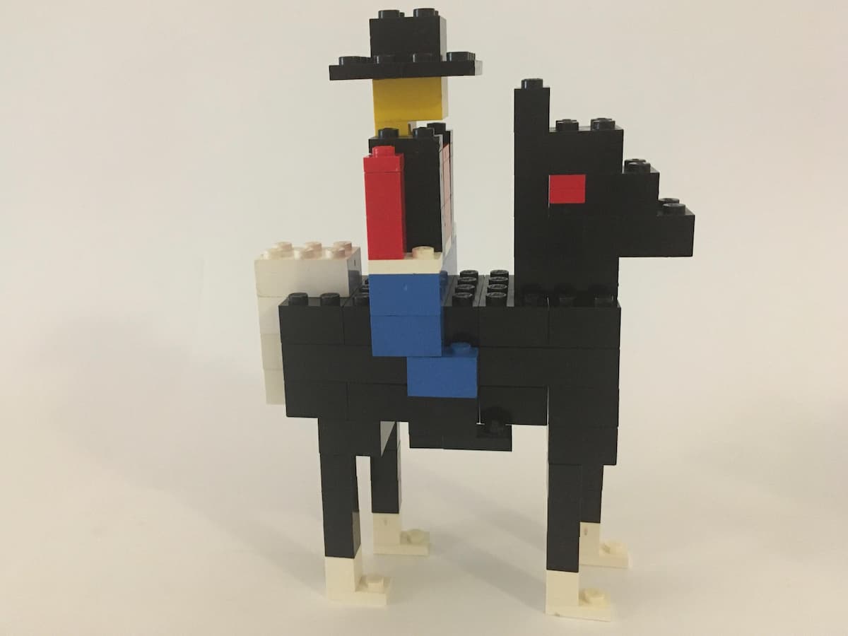 Cowboy & Pony LEGO set (#806-2, 1964)