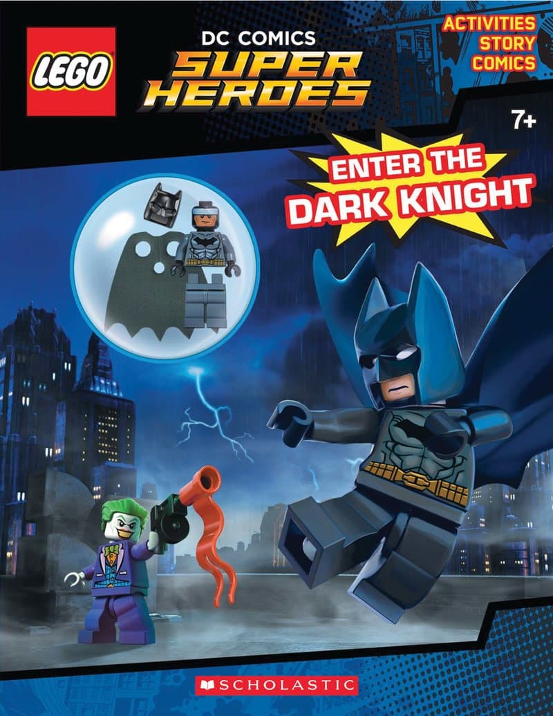 DC Comics Super Heroes: Enter The Dark Knight LEGO Activity Books with LEGO Parts set (#80791214-1, 2016)