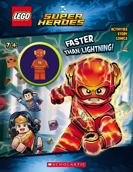 DC Comics Super Heroes: Faster Than Lightning! LEGO Activity Books with LEGO Parts set (#80791412-1, 2018)