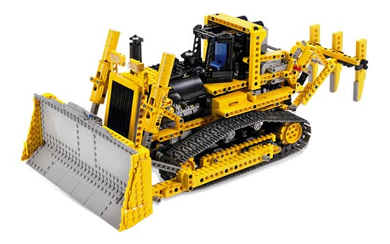 Motorized Bulldozer LEGO set (#8275-1, 2007)