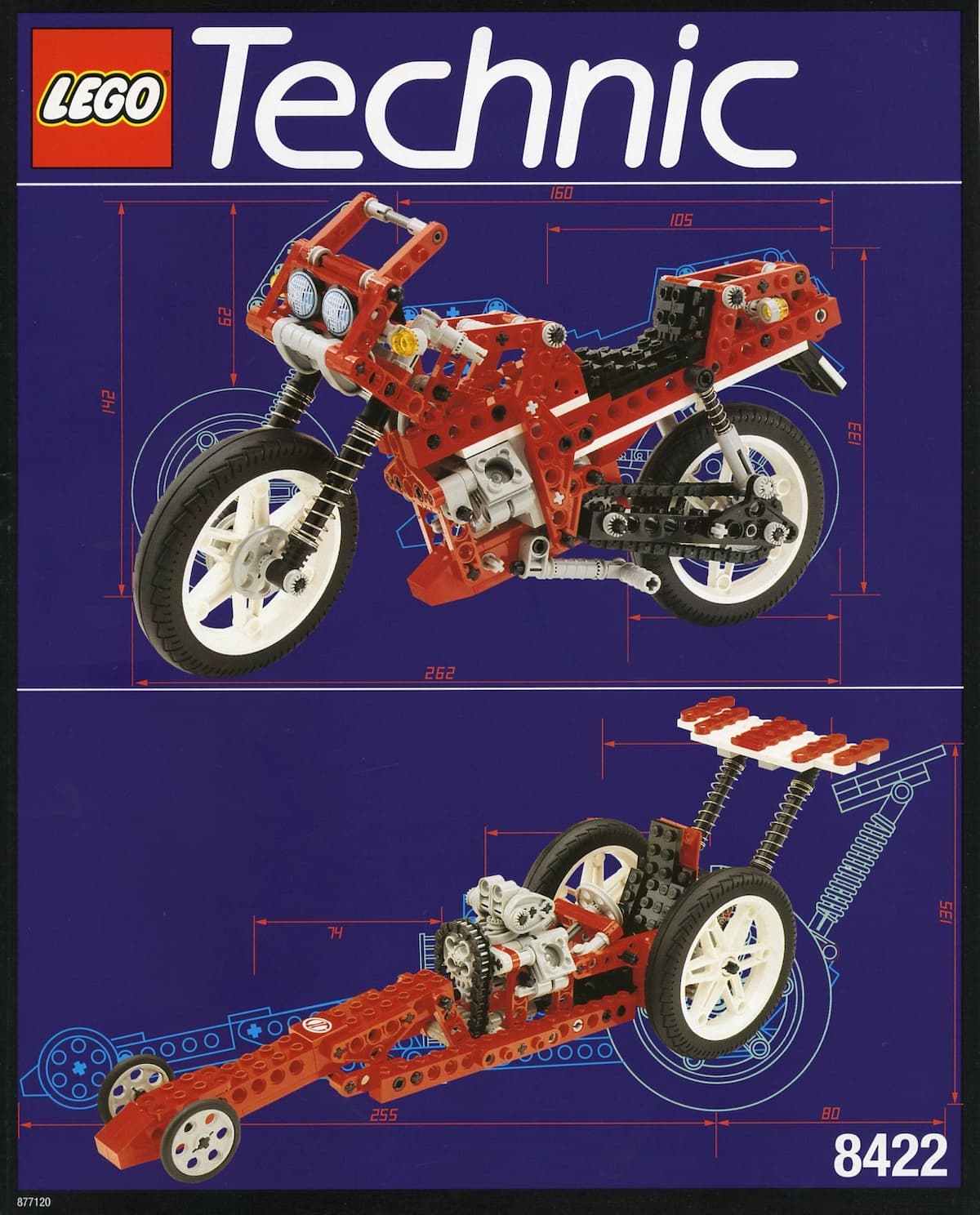 Circuit Shock Racer / V-Twin Super Bike LEGO set (#8422-1, 1995)