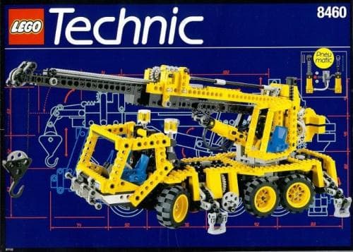 Pneumatic Crane Truck / Mobile Crane LEGO set (#8460-1, 1995)