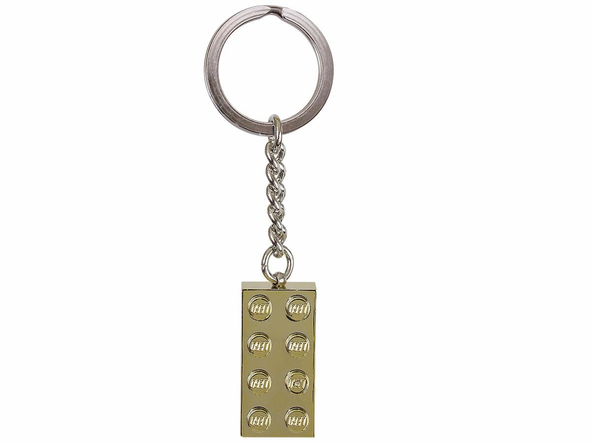Chrome Gold Brick Key Chain