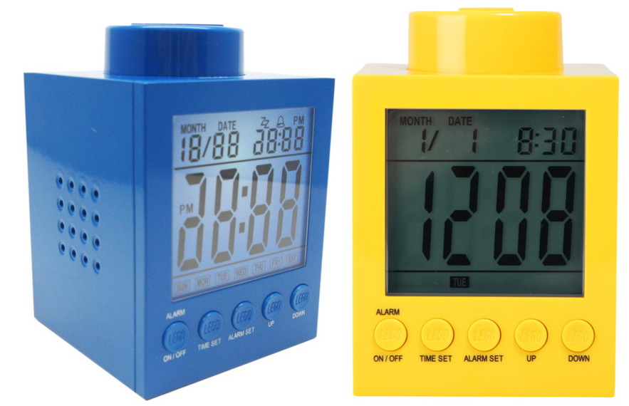 Brick 1 x 1 Alarm Clock (All Colors)