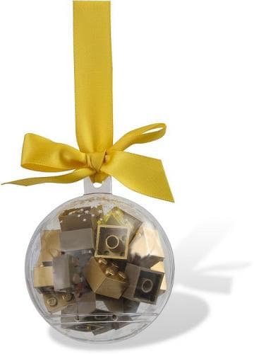 Holiday Ornament with Gold Bricks