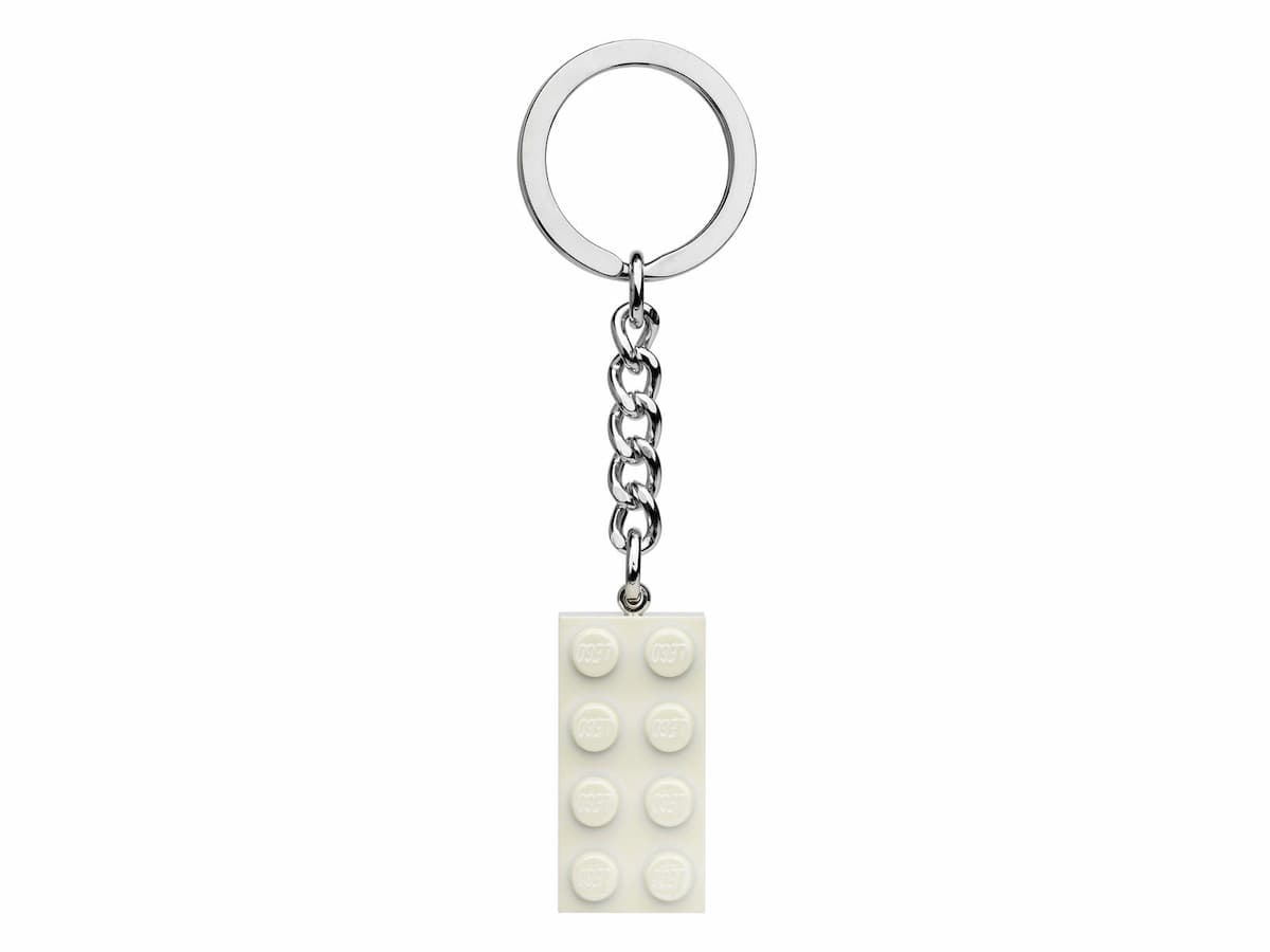 Pearl White Brick Key Chain