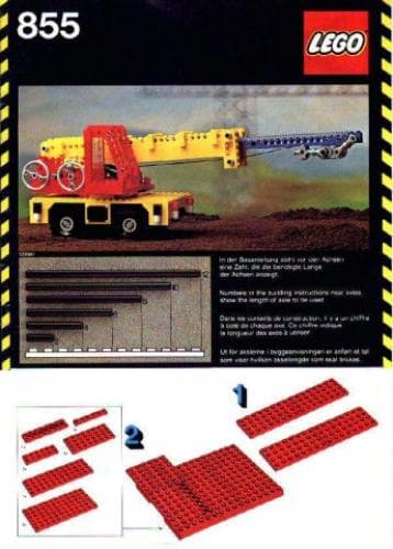 Mobile Crane LEGO set (#855-1, 1978)