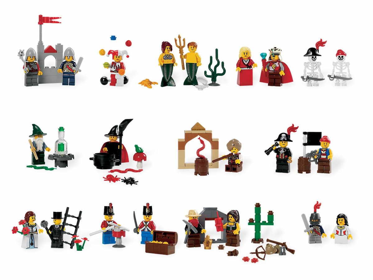 Fairytale and Historic Minifigures LEGO set (#9349-1, 2011)
