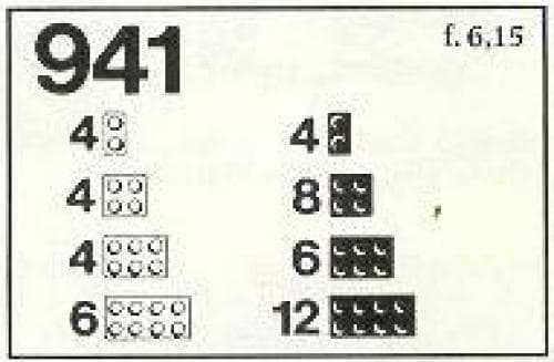 Black and Clear Bricks LEGO set (#941-1)