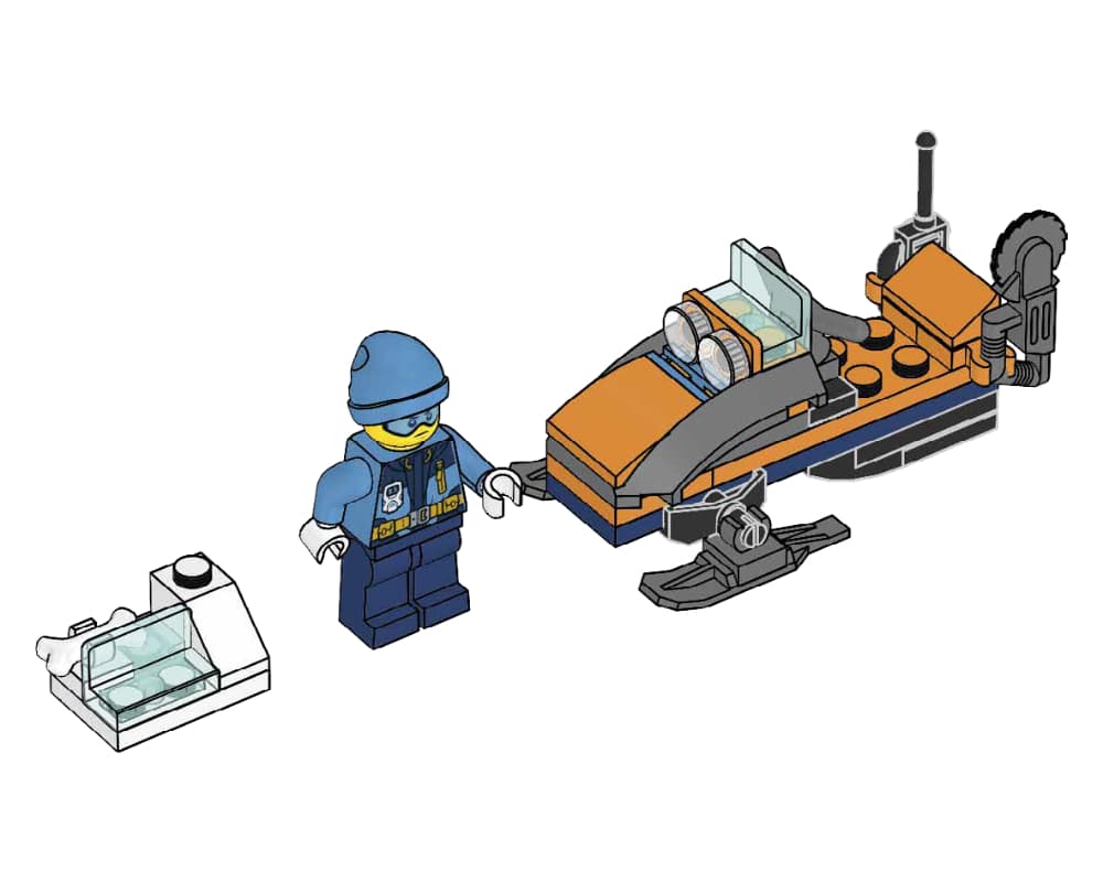 Arctic Explorer with Snowmobile LEGO set (#951810-1)