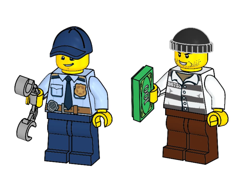 Policeman and Robber LEGO set (#952016-1)