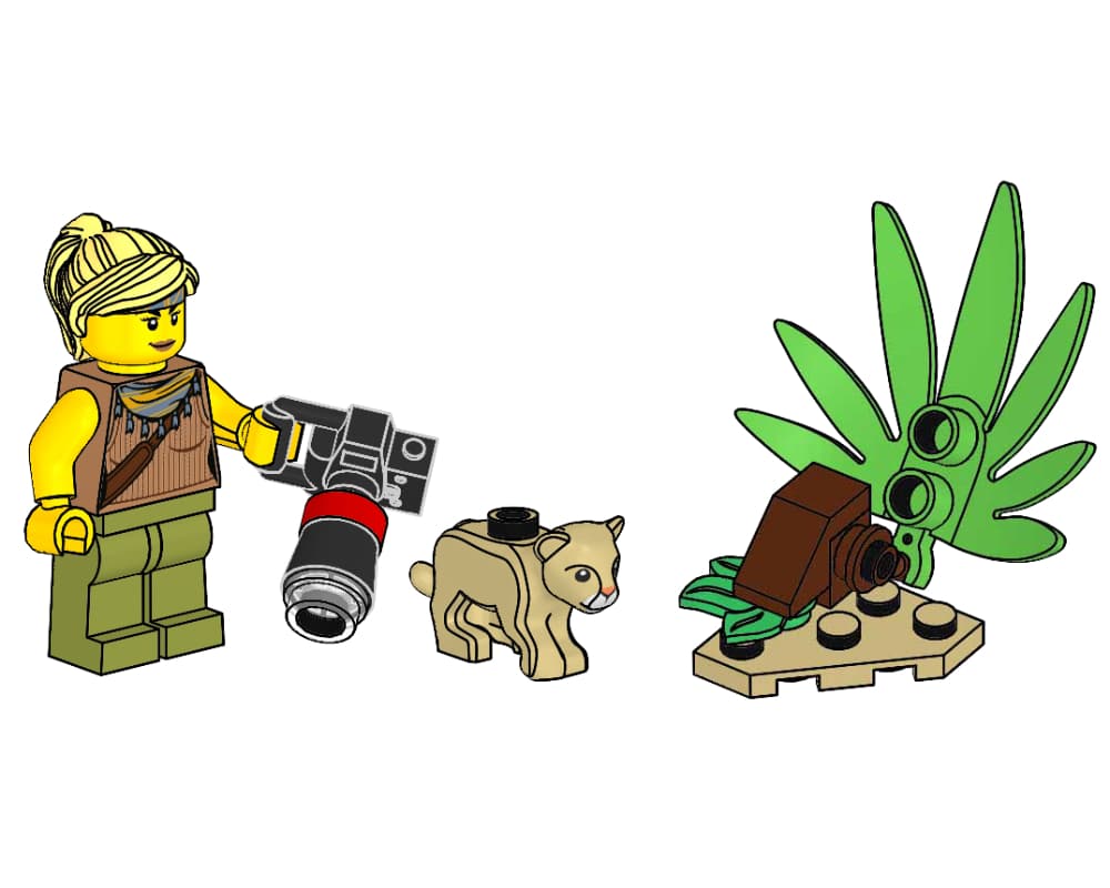 Jessica Sharpe and Lion Cub LEGO set (#952112-1)