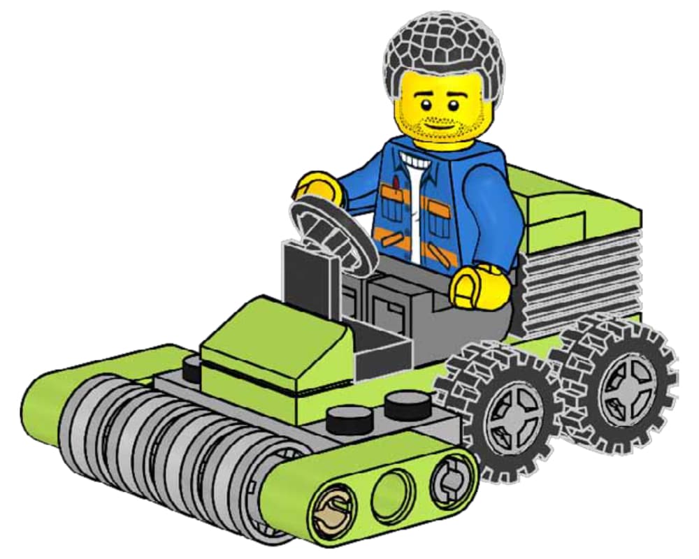 Lawn mower LEGO set (#952303-1)