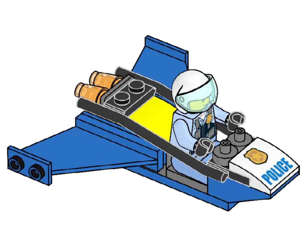 Police-Jet LEGO set (#952307-1)