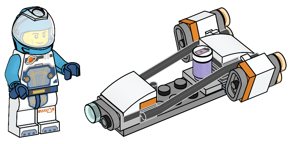 Astronaut and Spaceship LEGO set (#952504-1)