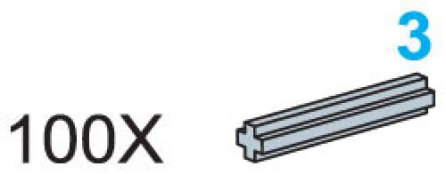 3-Stud Axles (Pack of 100)