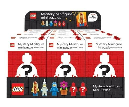 Mystery Minifigure Mini Puzzle (Red Edition) - 12 Pack