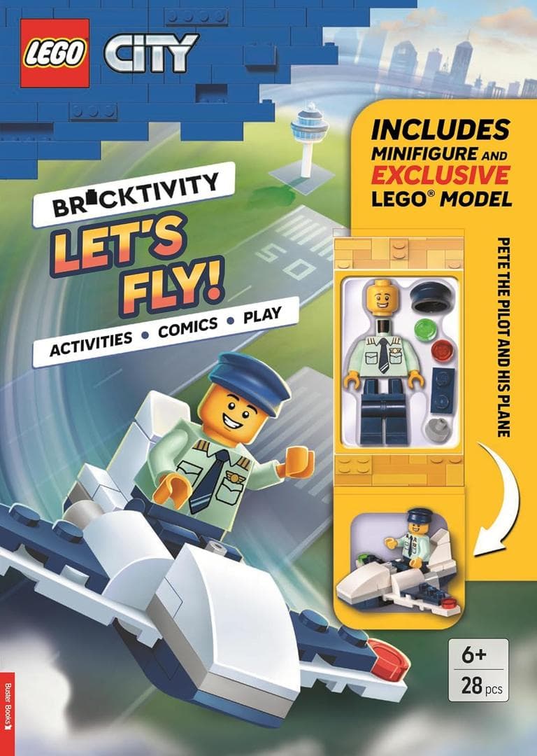 City: Let's Fly LEGO Activity Books with LEGO Parts set (#9781837251759-1, 2026)