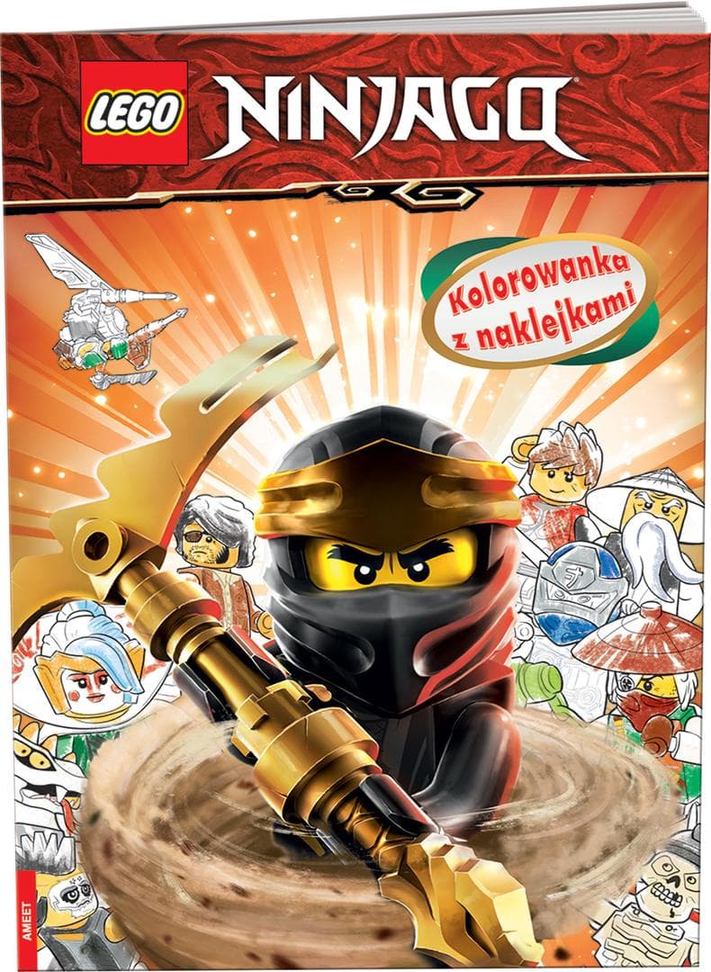 Ninjago: Kolorowanka z Naklejkami